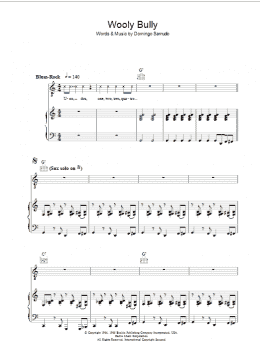 page one of Wooly Bully (Piano, Vocal & Guitar Chords)