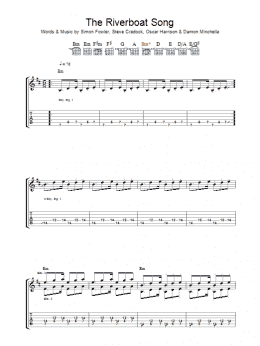 page one of The Riverboat Song (Guitar Tab)
