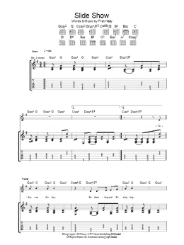 page one of Slide Show (Guitar Tab)