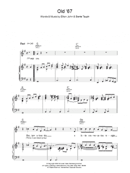 page one of Old 67 (Piano, Vocal & Guitar Chords)