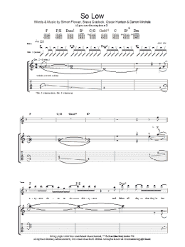 page one of So Low (Guitar Tab)