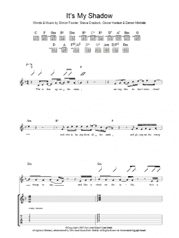page one of It's My Shadow (Guitar Tab)