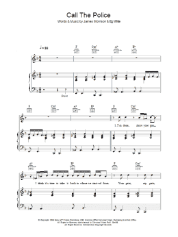 page one of Call The Police (Piano, Vocal & Guitar Chords)