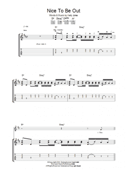 page one of Nice To Be Out (Guitar Tab)