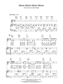 page one of Mmm Mmm Mmm Mmm (Piano, Vocal & Guitar Chords)