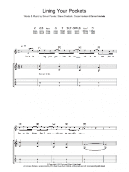 page one of Lining Your Pockets (Guitar Tab)