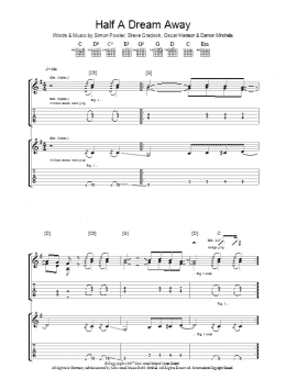page one of Half A Dream Away (Guitar Tab)