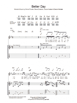 page one of A Better Day (Guitar Tab)