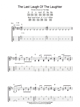 page one of The Last Laugh Of The Laughter (Guitar Tab)