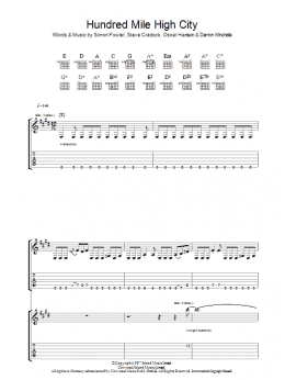 page one of Hundred Mile High City (Guitar Tab)