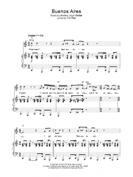 page one of Buenos Aires (Piano, Vocal & Guitar Chords)