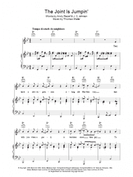 page one of The Joint Is Jumpin' (Piano, Vocal & Guitar Chords)