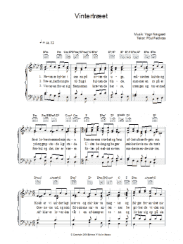 page one of Vintertraeet (Piano, Vocal & Guitar Chords)