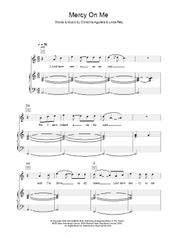 page one of Mercy On Me (Piano, Vocal & Guitar Chords)