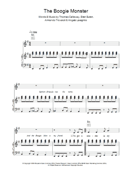 page one of The Boogie Monster (Piano, Vocal & Guitar Chords)