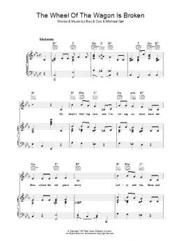 page one of The Wheel Of The Wagon Is Broken (Piano, Vocal & Guitar Chords)