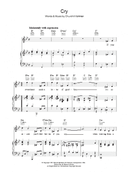 page one of Cry (Piano, Vocal & Guitar Chords)