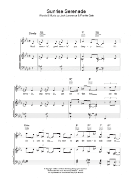 page one of Sunrise Serenade (Piano, Vocal & Guitar Chords)
