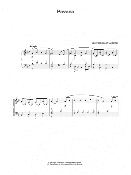 page one of Pavana (Piano, Vocal & Guitar Chords)