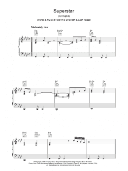 page one of Superstar (Piano, Vocal & Guitar Chords)