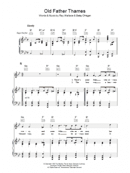 page one of Old Father Thames (Keep Rolling Along ) (Piano, Vocal & Guitar Chords)