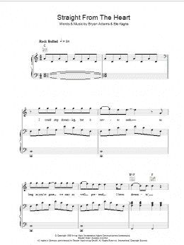 page one of Straight From The Heart (Piano, Vocal & Guitar Chords)