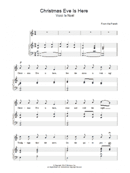 page one of Christmas Eve Is Here (Piano, Vocal & Guitar Chords)