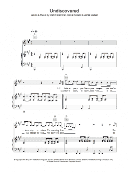 page one of Undiscovered (Piano, Vocal & Guitar Chords)