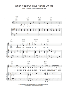 page one of When You Put Your Hands On Me (Piano, Vocal & Guitar Chords)