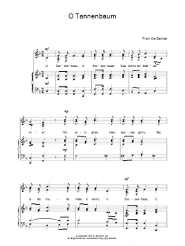 page one of O Tannenbaum (Piano, Vocal & Guitar Chords)