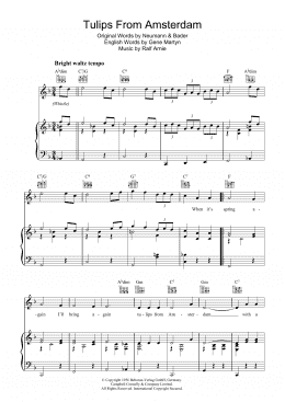 page one of Tulips From Amsterdam (Piano, Vocal & Guitar Chords)