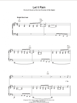 page one of Let It Rain (Piano, Vocal & Guitar Chords)