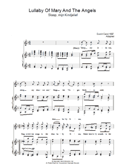 page one of Lullaby Of Mary And The Angels (Piano, Vocal & Guitar Chords)