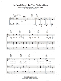 page one of Let's All Sing Like The Birdies Sing (Piano, Vocal & Guitar Chords)