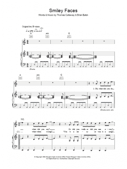page one of Smiley Faces (Piano, Vocal & Guitar Chords)