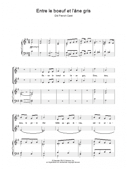 page one of Entre Le Boeuf Et L'ane Gris (Piano, Vocal & Guitar Chords)