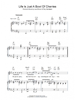page one of Life Is Just A Bowl Of Cherries (Piano, Vocal & Guitar Chords)