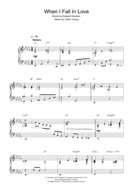 page one of When I Fall In Love (Piano Solo)