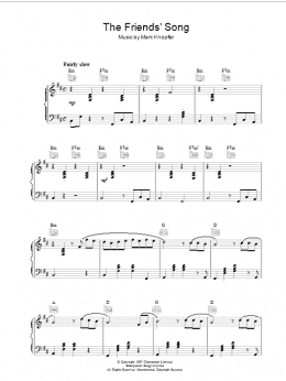 page one of The Friends' Song (from The Princess Bride) (Piano Solo)