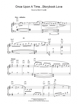 page one of Once Upon A Time...Storybook Love (from The Princess Bride) (Piano Solo)