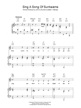 page one of Sing A Song Of Sunbeams (Piano, Vocal & Guitar Chords)
