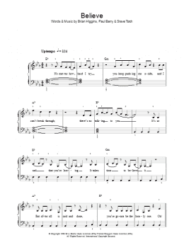 page one of Believe (Piano, Vocal & Guitar Chords)