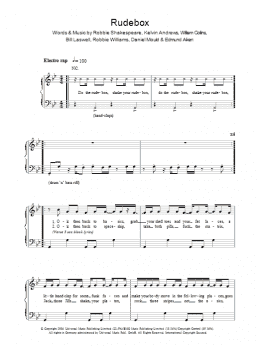 page one of Rudebox (Piano, Vocal & Guitar Chords)