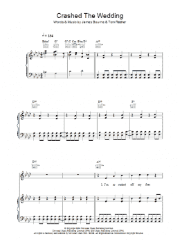 page one of Crashed The Wedding (Piano, Vocal & Guitar Chords)