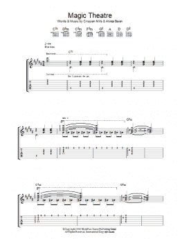 page one of Magic Theatre (Guitar Tab)