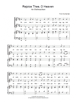 page one of Rejoice Thee, O Heaven (Piano, Vocal & Guitar Chords)