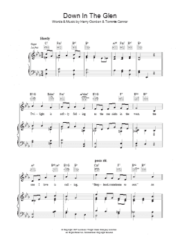 page one of Down In The Glen (Piano, Vocal & Guitar Chords)