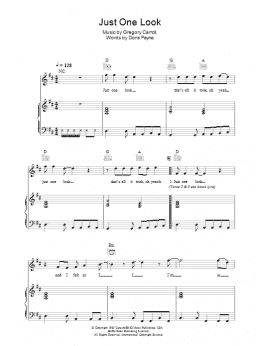 page one of Just One Look (Piano, Vocal & Guitar Chords)