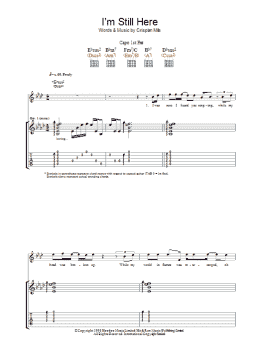 page one of I'm Still Here (Guitar Tab)