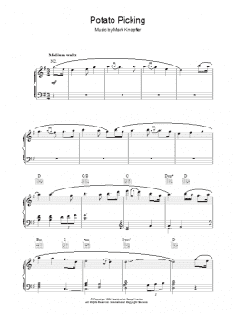 page one of Potato Picking (from Cal) (Piano Solo)